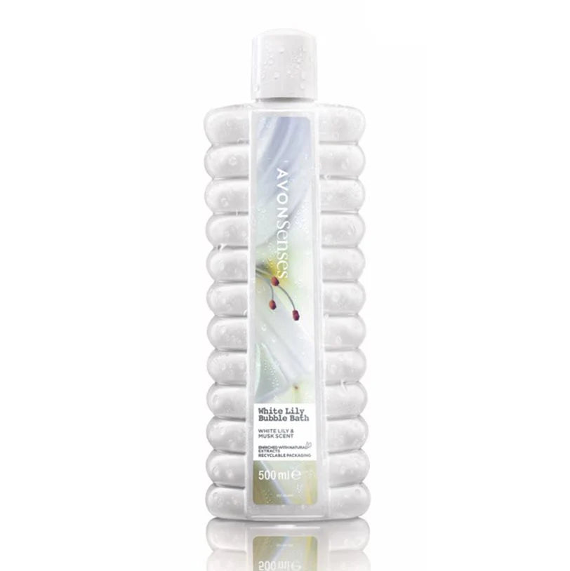 Avon senses white lily bath foam 500 ML