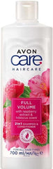 Avon care full volume 2-in-1 shampoo & conditioner infused with raspberry extract and hibiscus scent 700 ML