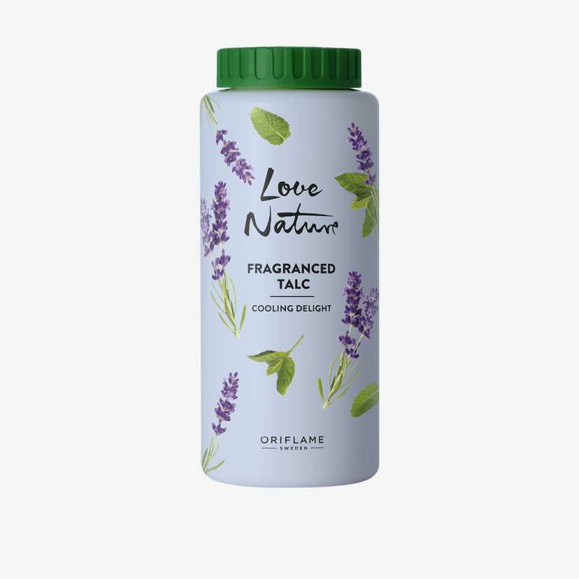 Love Nature Fragranced Talc Cooling Delight 100 g