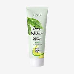 Love Nature Purifying Gel Wash with Organic Tea Tree & Lime 125 ml