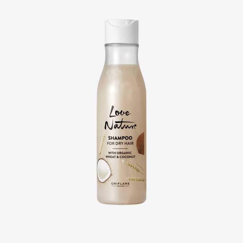 Love Nature Shampoo For Dry Hair with Organic Wheat & Coconut 250 ML